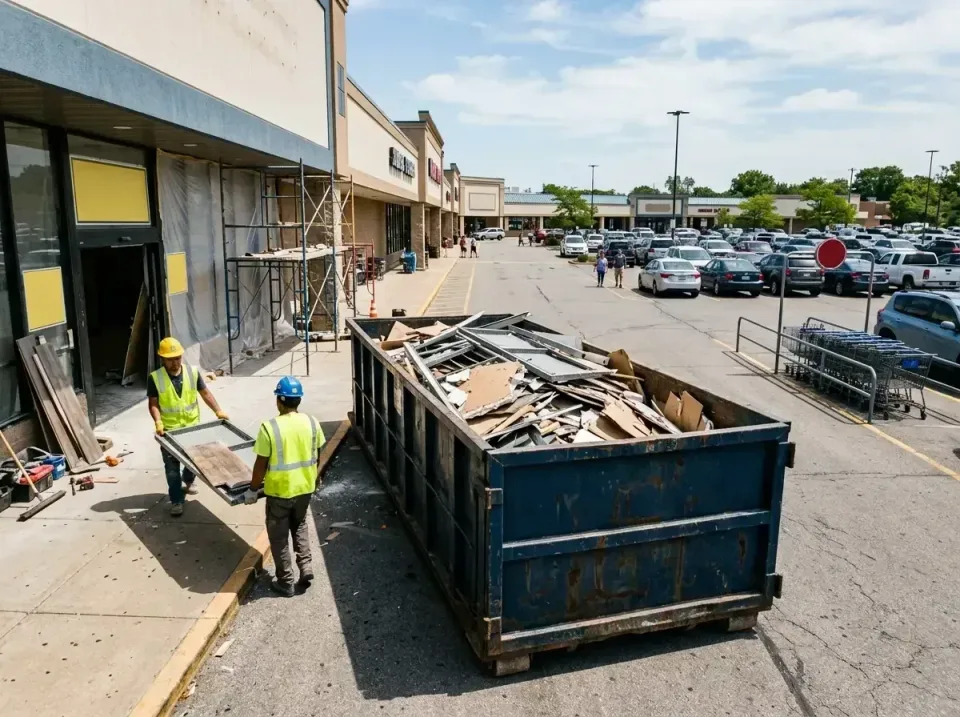 retail-store-renovation-debris-003 — frequently asked questions, Roll-off Dumpster Rentals in Castle Pines, CO